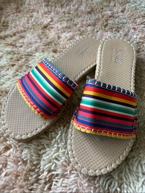 Seastar Beachwear neoprene and jute slides - 9